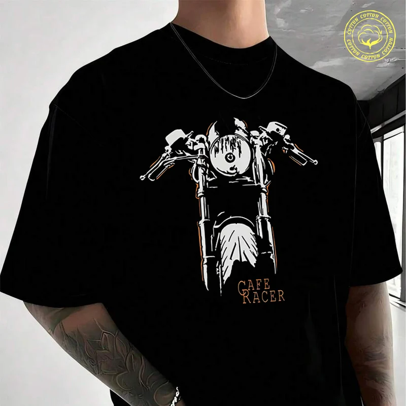 Cafe Racer Motorbike Classic Moto Cotton T-Shirt New Men's Casual O-neck Short Sleeve Tees
Cafe Racer Motorbike Classic Moto Cotton T-Shirt New Men's Casual O-neck Short Sleeve Tees