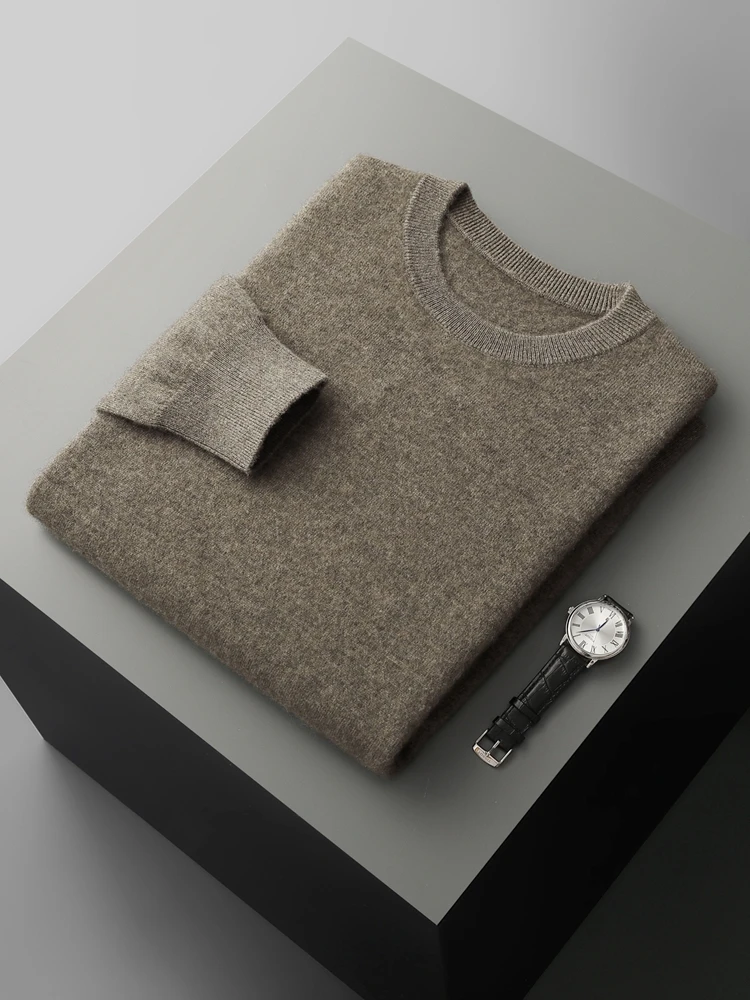 2025Men 100% Cashmere Sweater Autumn Winter Basic O-neck Long Sleeve Pullover Cashmere Knitwear Smart Casual Thick Clothing Tops
2025Men 100% Cashmere Sweater Autumn Winter Basic O-neck Long Sleeve Pullover Cashmere Knitwear Smart Casual Thick Clothing Tops