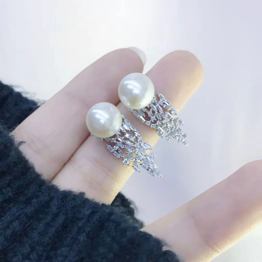 Wholesale S925 Sterling Silver Earrings Mount Findings Settings Base Mounting Parts Accessory for 9-10mm Pearls 5 pairs/lot
Wholesale S925 Sterling Silver Earrings Mount Findings Settings Base Mounting Parts Accessory for 9-10mm Pearls 5 pairs/lot