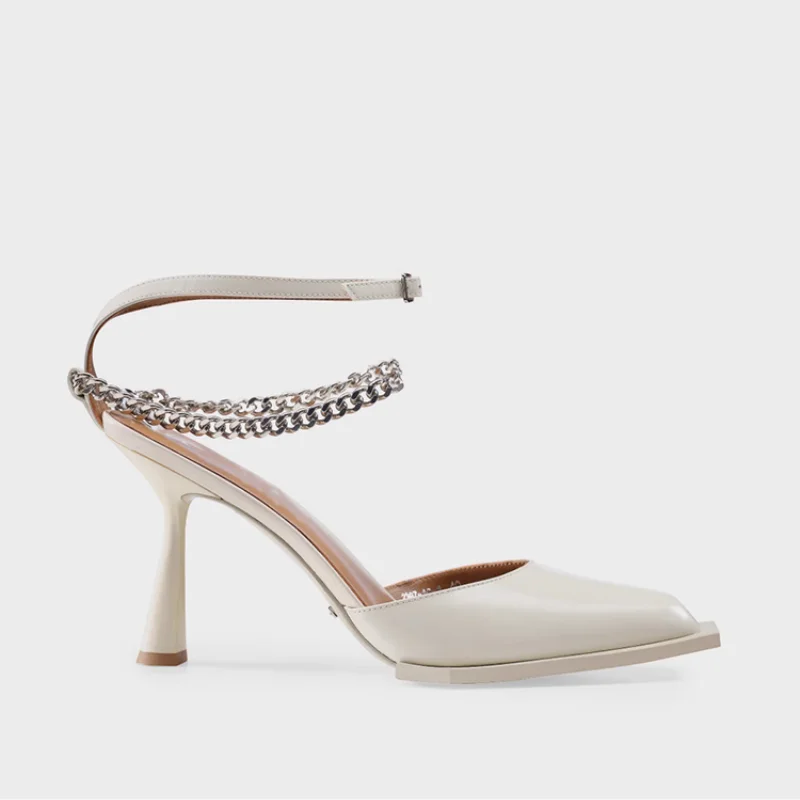 Patent Ankle strap Leather Metal Chain Cone Heel Shallow Sexy Pumps Square Toe Party Lady Sandals Ankle Buckle Strap Office Shoe
Patent Ankle strap Leather Metal Chain Cone Heel Shallow Sexy Pumps Square Toe Party Lady Sandals Ankle Buckle Strap Office Shoe
