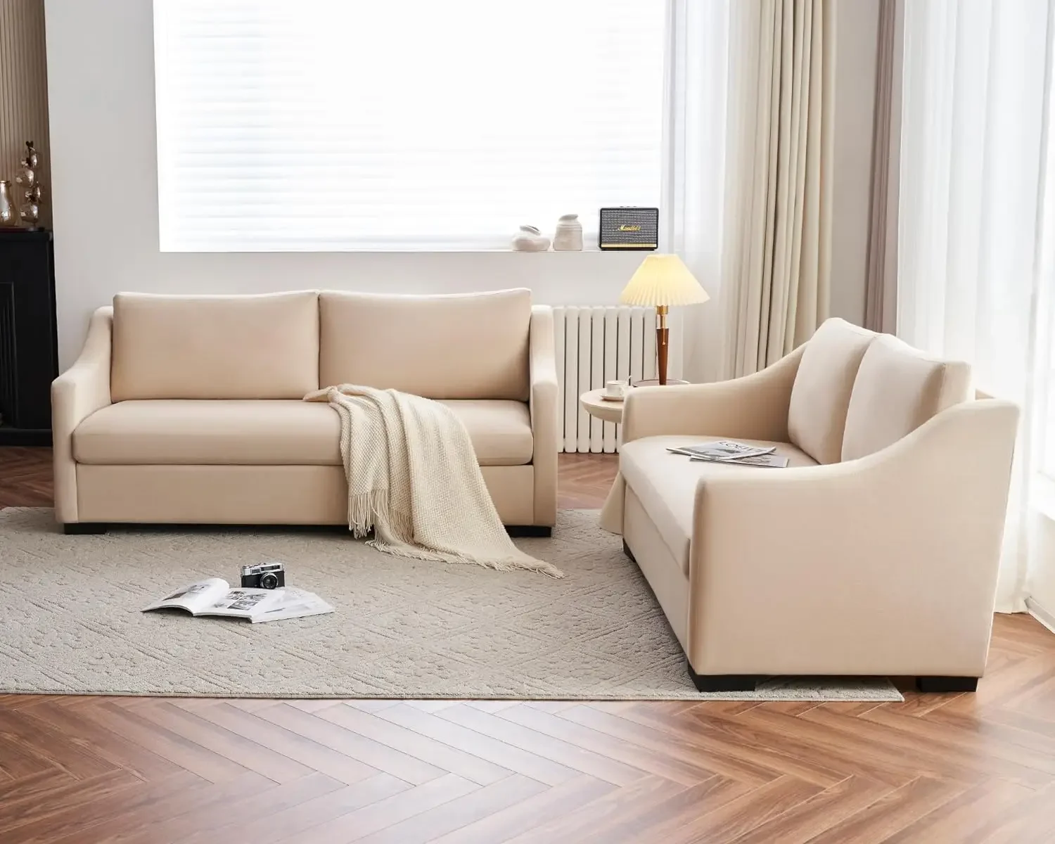 Couch,Comfy Sofa Couch with Slope Armrests, Deep Seat Sofa for Living Room, Apartment, Lounge Room
Couch,Comfy Sofa Couch with Slope Armrests, Deep Seat Sofa for Living Room, Apartment, Lounge Room