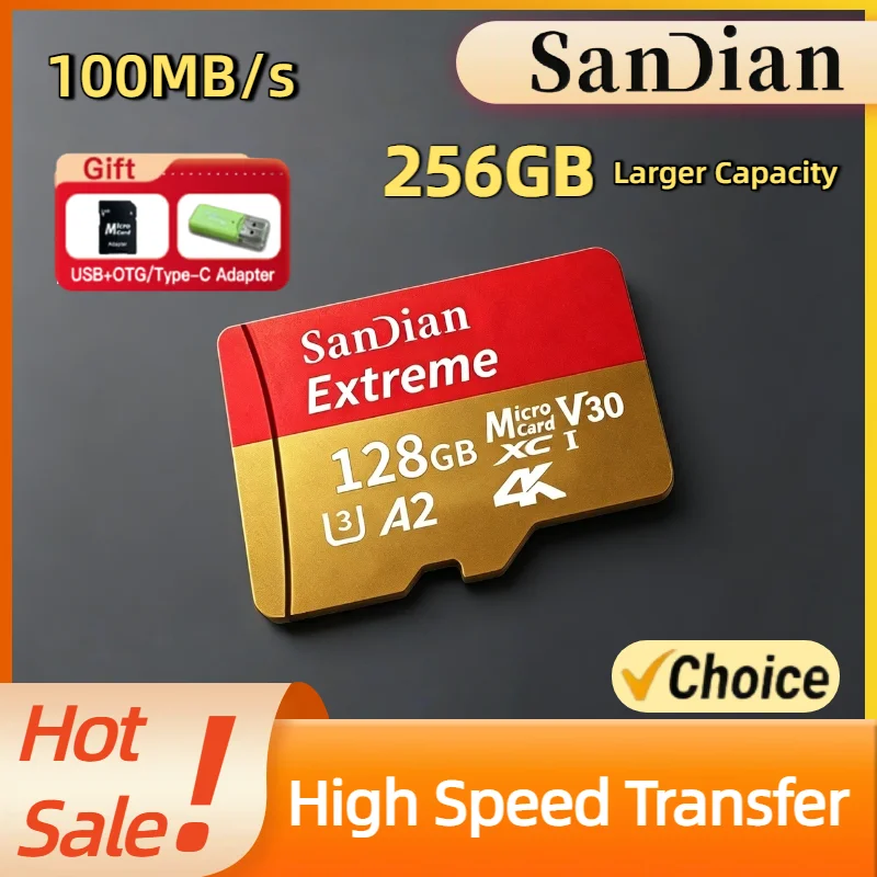 Titan 256GB Class 10 UHS 1 Micro TF SD Card For PC Smartphone SD Flash Memory Cards High Speed Storage
Titan 256GB Class 10 UHS 1 Micro TF SD Card For PC Smartphone SD Flash Memory Cards High Speed Storage