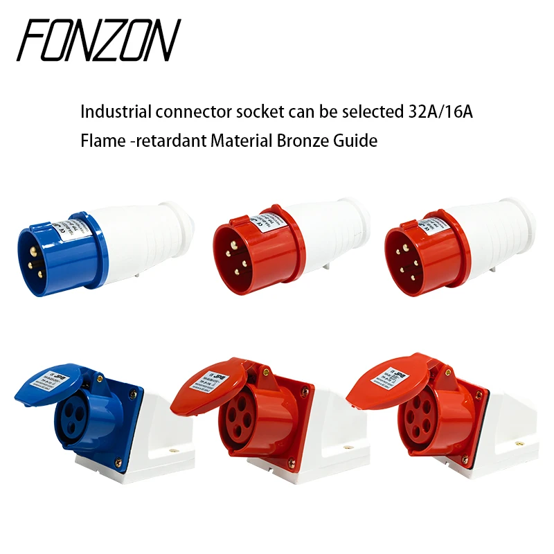 1pcs Waterproof industrial plug socket connector Waterproof aviation plug docking 3-core 4-core 5-core 16A/32A 220v
1pcs Waterproof industrial plug socket connector Waterproof aviation plug docking 3-core 4-core 5-core 16A/32A 220v