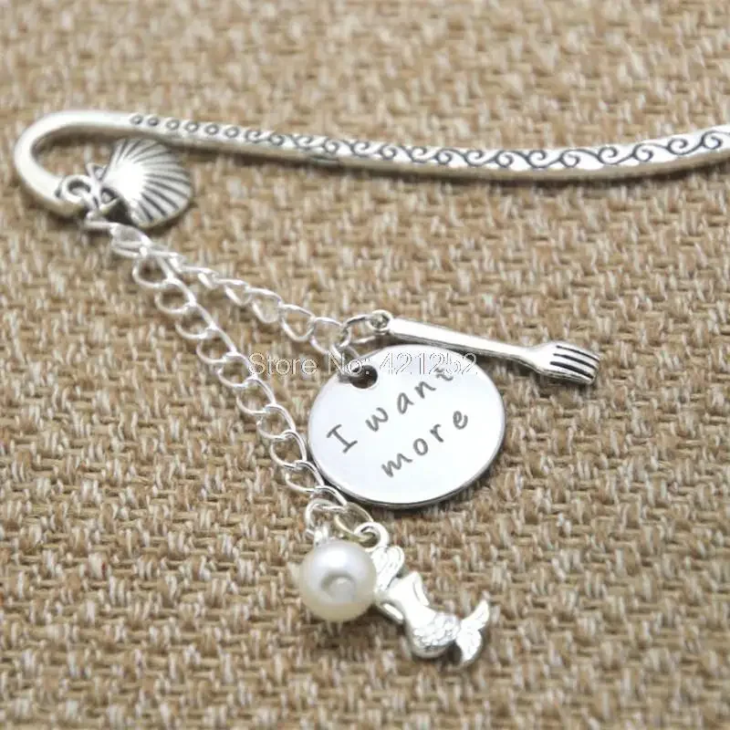 12pcs Ariel Little Mermaid bookmark I want more Pearl for women or girls silver tone
12pcs Ariel Little Mermaid bookmark I want more Pearl for women or girls silver tone