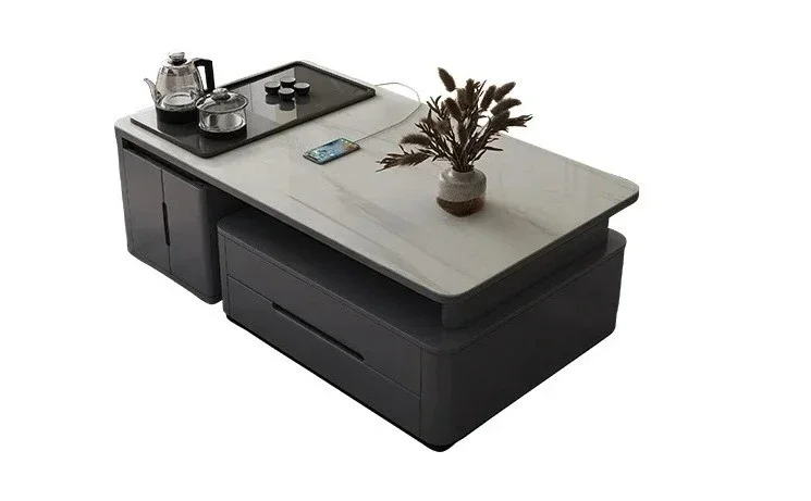 Modern simple rock slab kung fu tea table, tea table integrated household use, telescopic automatic water filling tea table
Modern simple rock slab kung fu tea table, tea table integrated household use, telescopic automatic water filling tea table