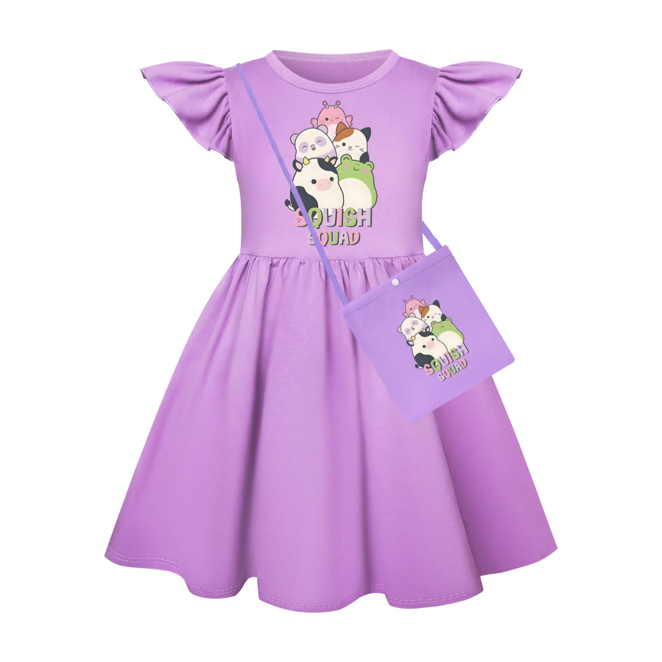 SQUISH SQUAD Clothes Kids 2025 Summer Dress Baby Girls Short Sleeve Casual Dresses Children Evening Princess Vestidos and Bag
SQUISH SQUAD Clothes Kids 2025 Summer Dress Baby Girls Short Sleeve Casual Dresses Children Evening Princess Vestidos and Bag
