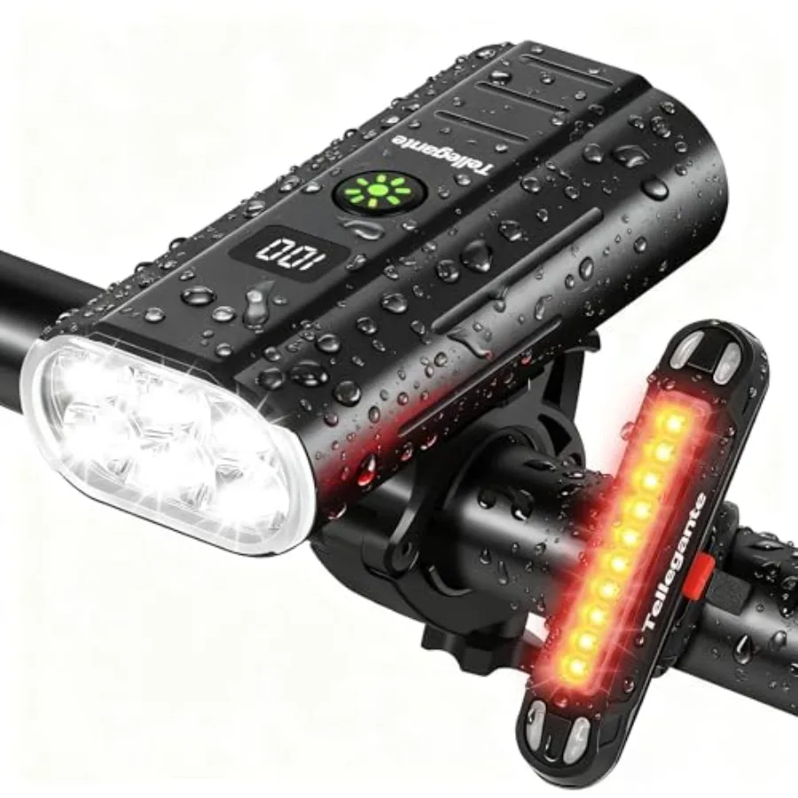 Super Bright 6 LED Bike Lights for Night Riding, 6400mAh USB Rechargeable Bicycle Lights, Bike Lights Front and Back, Red/Blue
Super Bright 6 LED Bike Lights for Night Riding, 6400mAh USB Rechargeable Bicycle Lights, Bike Lights Front and Back, Red/Blue