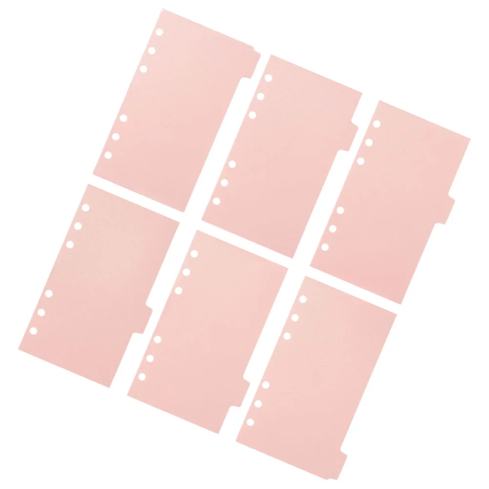 6 Sheets A5 6 Binder Paper Dividers Hole Binder Dividers Tabs Notebook Accessories Plastic Loose Leaf ganizers
6 Sheets A5 6 Binder Paper Dividers Hole Binder Dividers Tabs Notebook Accessories Plastic Loose Leaf ganizers