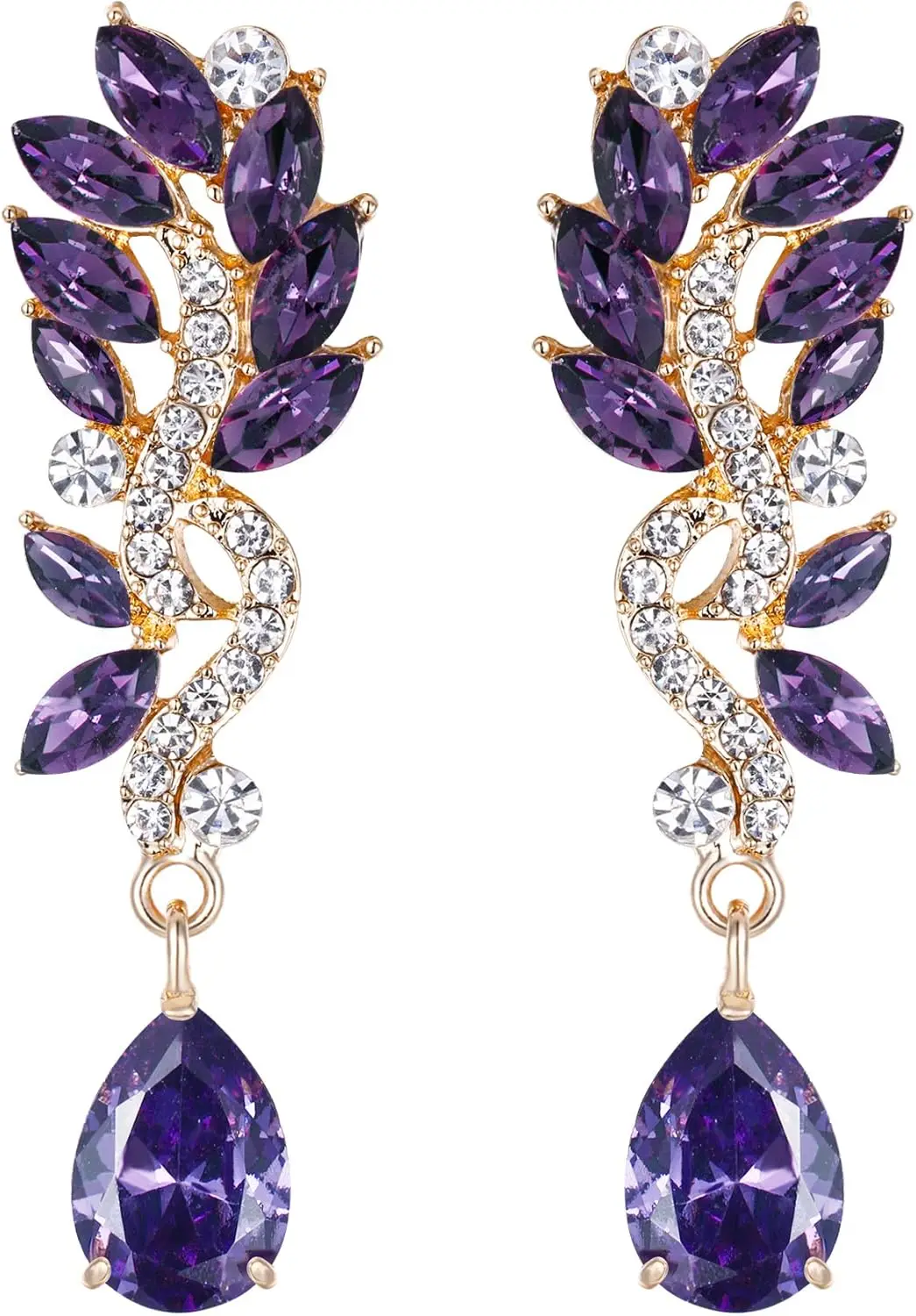 Austrian Crystal Bridal Chandelier Teardrop Dangle Earrings for Women
Austrian Crystal Bridal Chandelier Teardrop Dangle Earrings for Women