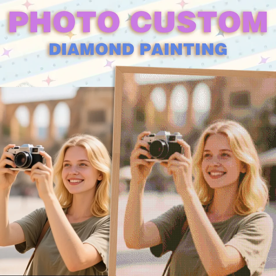 RUOPOTY Custom Photo Diamond Painting Kits for Adults Picture Personalized Diamond Photo Art Full Round Square Home Decors
RUOPOTY Custom Photo Diamond Painting Kits for Adults Picture Personalized Diamond Photo Art Full Round Square Home Decors