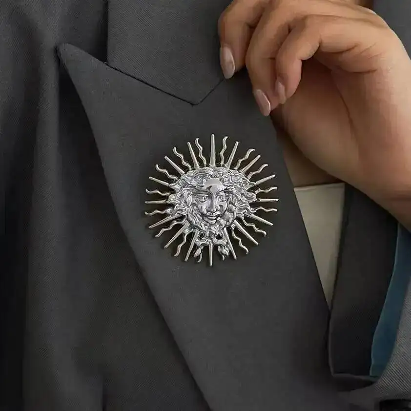 SHIXIN Vintage Sun Flower Brooch Women Exquisite Irregular Metal Shirt Dress Suit Collar Pins Clip Versatile Jewelry Accessories
SHIXIN Vintage Sun Flower Brooch Women Exquisite Irregular Metal Shirt Dress Suit Collar Pins Clip Versatile Jewelry Accessories