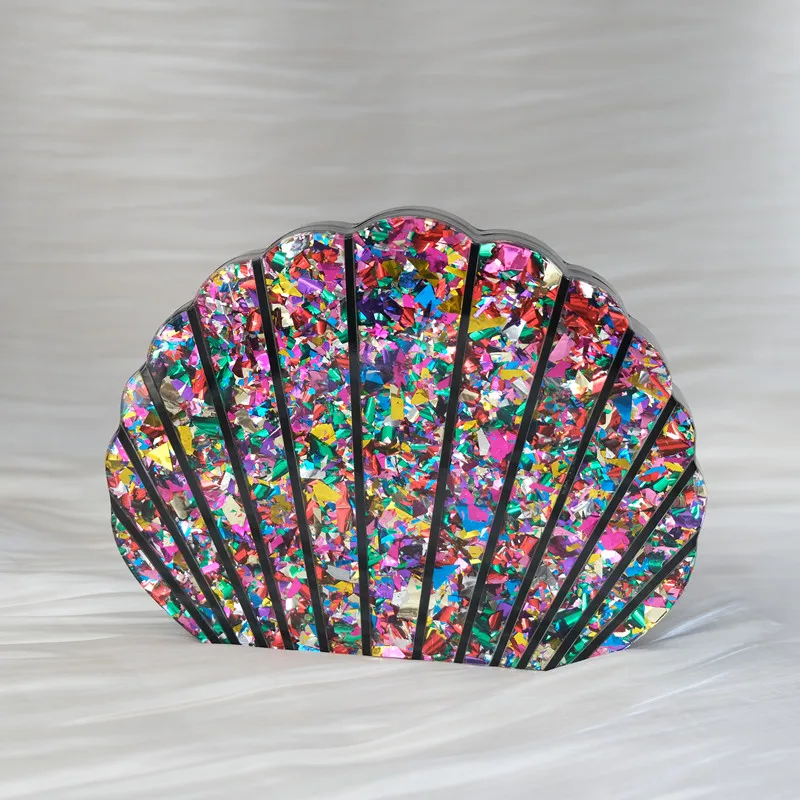 New Trendy Handbag Fashion Women Bag Candy Sequin Acrylic Luxury Party Evening Bag Woman Cute Wedding Shell Vintage Clutch Purse
New Trendy Handbag Fashion Women Bag Candy Sequin Acrylic Luxury Party Evening Bag Woman Cute Wedding Shell Vintage Clutch Purse