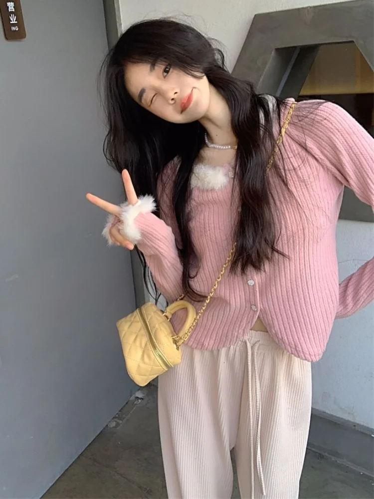 Cardigan Women Sweet Patchwork Casual Cozy Long Sleeve All-match Knit College Lovely Girl Preppy Style Slim Fashion Femme Spring
Cardigan Women Sweet Patchwork Casual Cozy Long Sleeve All-match Knit College Lovely Girl Preppy Style Slim Fashion Femme Spring