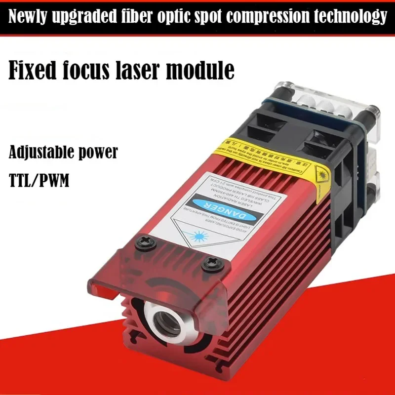 Portable Laser Engraver 15W Compressed Spot High-power 12V Fixed Focus Excitation Head Laser Engraving Cutting Blue Laser Module
Portable Laser Engraver 15W Compressed Spot High-power 12V Fixed Focus Excitation Head Laser Engraving Cutting Blue Laser Module