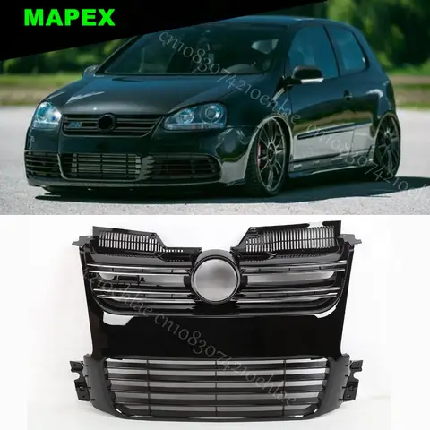 Gloss Black R32 Style Front Air Intake Grille for VW Golf 5 V MK5 2005-2009