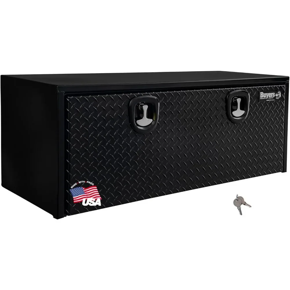 1702510 Black Steel Truck Tool Box With Aluminum Diamond Tread Door, 18 x 18 x 48 Inch, Made In The USA, Truck Box
1702510 Black Steel Truck Tool Box With Aluminum Diamond Tread Door, 18 x 18 x 48 Inch, Made In The USA, Truck Box