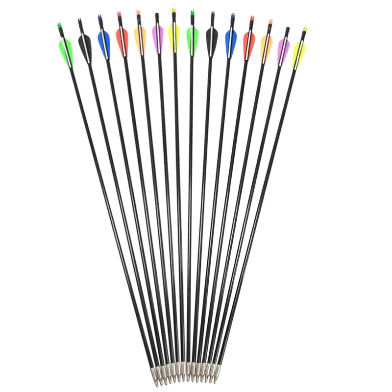 6/12pcs 30'' Archery Fiberglass Arrows SP500 OD8mm ID6mm Water-droped Rubber Feather for Sports Shooting Hunting Accessary
6/12pcs 30'' Archery Fiberglass Arrows SP500 OD8mm ID6mm Water-droped Rubber Feather for Sports Shooting Hunting Accessary