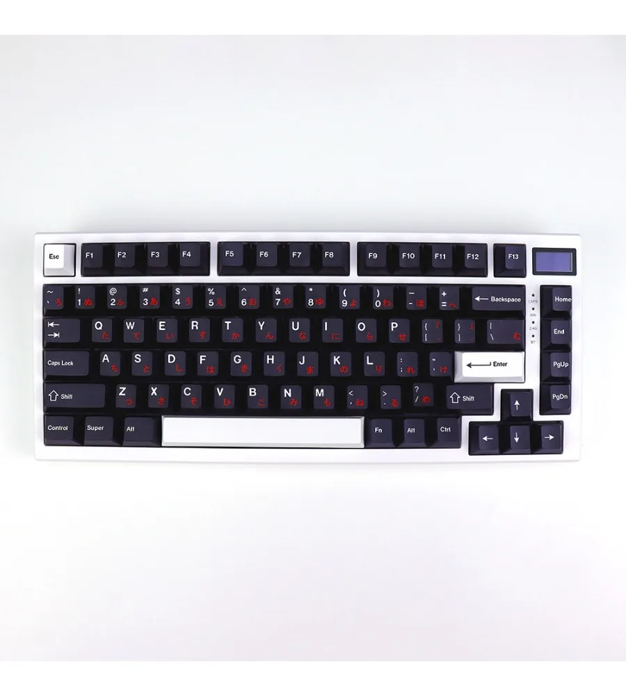 Black and white red keycap mechanical keyboard cherry original height PBT five-sided sublimation with 61/75/84/98
Black and white red keycap mechanical keyboard cherry original height PBT five-sided sublimation with 61/75/84/98