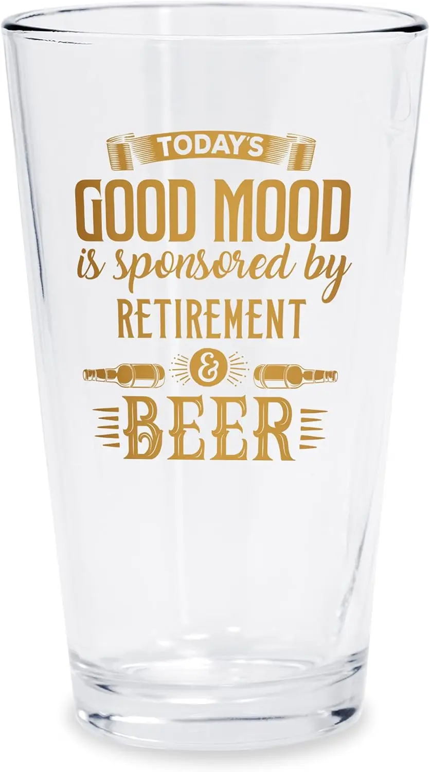 Retirement Gifts for Men - 16 oz Beer Pint Glass with Real 10K Gold Ink - Funny Going Away Gift for Coworkers
Retirement Gifts for Men - 16 oz Beer Pint Glass with Real 10K Gold Ink - Funny Going Away Gift for Coworkers