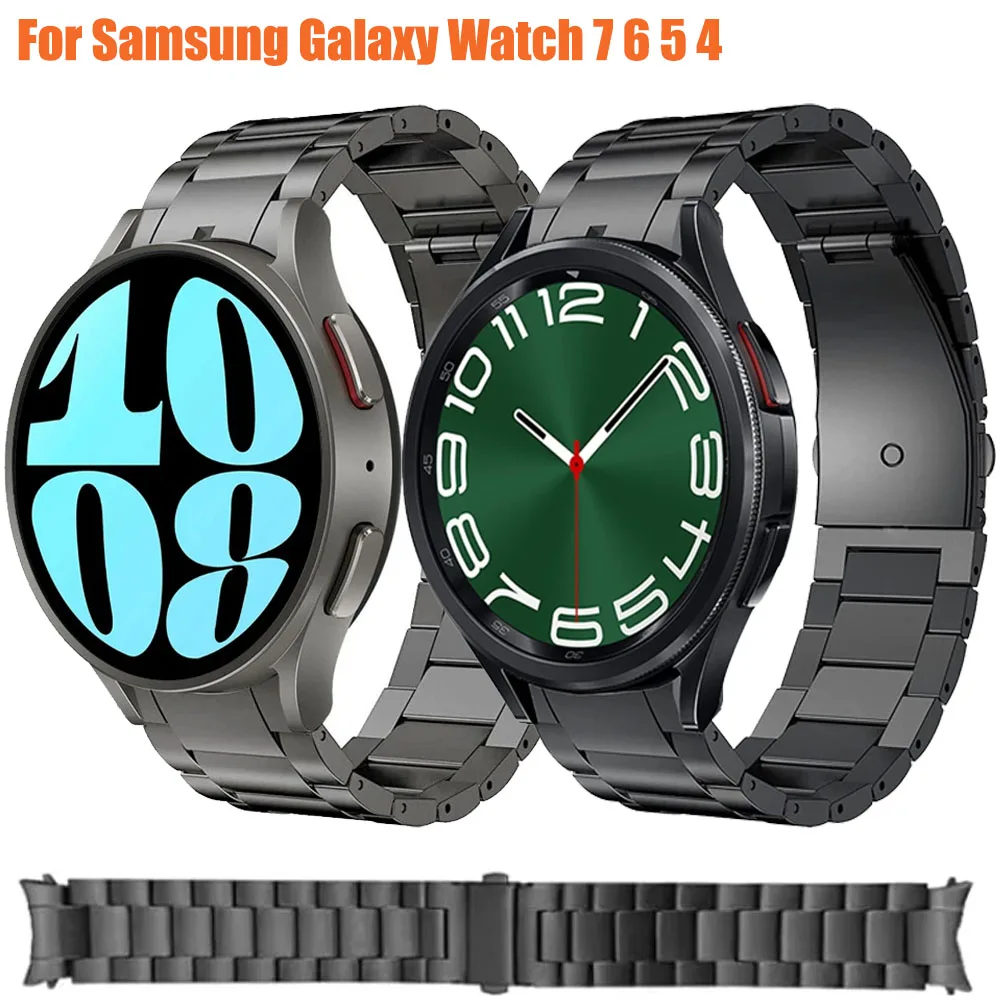 Ремешок из титанового сплава для Samsung Galaxy Watch 7, 6, 5, 4 (44 мм, 40 мм), высококачественный браслет для Galaxy Watch 6, 4 Classic (47 мм, 46 мм, 43 мм)
Ремешок из титанового сплава для Samsung Galaxy Watch 7, 6, 5, 4 (44 мм, 40 мм), высококачественный браслет для Galaxy Watch 6, 4 Classic (47 мм, 46 мм, 43 мм)