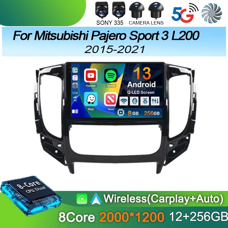 Автомобильный радиоприемник Carplay Android 14 для Mitsubishi Pajero Sport 3 L200 2015-2021 навигация мультимедийный GPS плеер стерео Wi-Fi + 4G DVD
Автомобильный радиоприемник Carplay Android 14 для Mitsubishi Pajero Sport 3 L200 2015-2021 навигация мультимедийный GPS плеер стерео Wi-Fi + 4G DVD