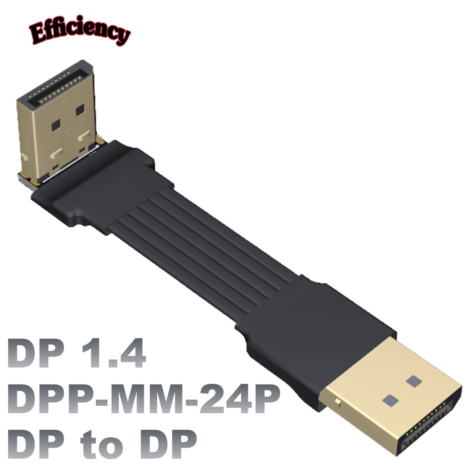DP Male To Male Extended Line Displayport DP1.4 Corner Connection Flat Thin Soft Graphics Card Connection Cable ADT
DP Male To Male Extended Line Displayport DP1.4 Corner Connection Flat Thin Soft Graphics Card Connection Cable ADT