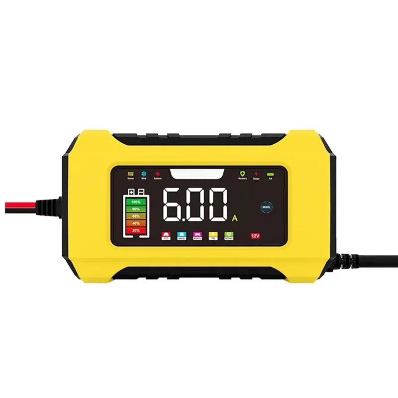 ABAN 12V Car Battery Charger 6A Fully Automatic Battery Charger With LCD Display Lead Pulse Repair Charger EU PLUG
ABAN 12V Car Battery Charger 6A Fully Automatic Battery Charger With LCD Display Lead Pulse Repair Charger EU PLUG