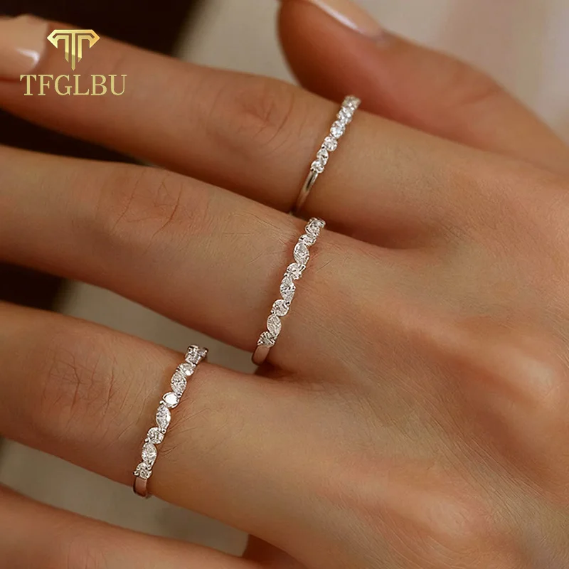 TFGLBU модное кольцо с муассанитом 1,5 мм для женщин, одинаковые в лаборатории бриллианты, 100% стерлинговое серебро 925 пробы, сертифицированный ремешок, оптовая продажа ювелирных изделий
TFGLBU модное кольцо с муассанитом 1,5 мм для женщин, одинаковые в лаборатории бриллианты, 100% стерлинговое серебро 925 пробы, сертифицированный ремешок, оптовая продажа ювелирных изделий