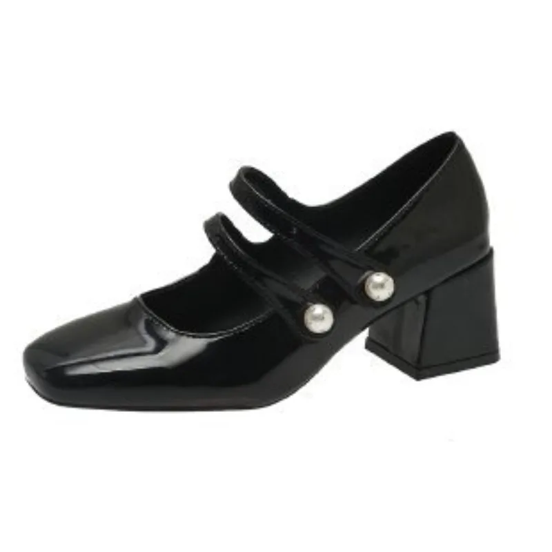 Ladies Elegant Square Toe Shoes Women's New Square Heel High Heels Bridal Shoes High Heel Loafers Retro Mary Jane Women's Shoes
Ladies Elegant Square Toe Shoes Women's New Square Heel High Heels Bridal Shoes High Heel Loafers Retro Mary Jane Women's Shoes
