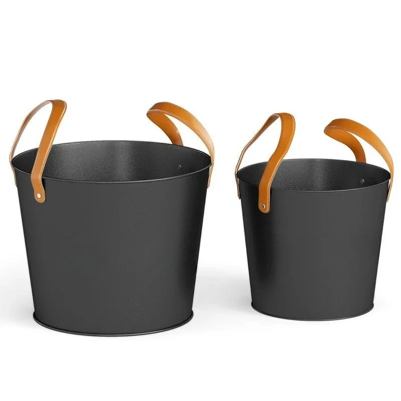 Ash Bucket Set of 2 Metal Coal Ash Can Set with 11.5 Gal and 8.5 Gal Bucket for Fireplace Fire Pits
Ash Bucket Set of 2 Metal Coal Ash Can Set with 11.5 Gal and 8.5 Gal Bucket for Fireplace Fire Pits
