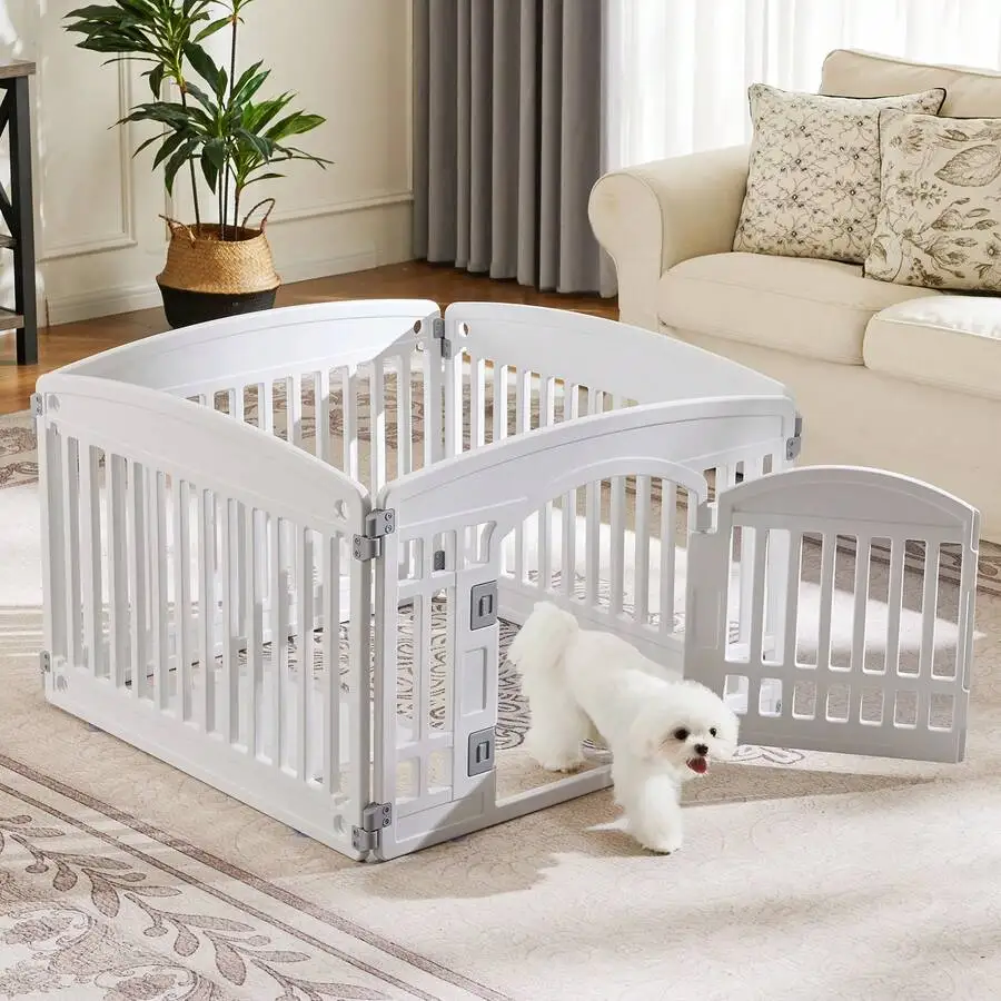6 Panel 24" Plastic Dog Playpen, Folding & Portable Pet Playpen For Indoor & Outdoor Use, Safee & Secure Fence, Ideal For Small To Medium Dogs
6 Panel 24" Plastic Dog Playpen, Folding & Portable Pet Playpen For Indoor & Outdoor Use, Safee & Secure Fence, Ideal For Small To Medium Dogs