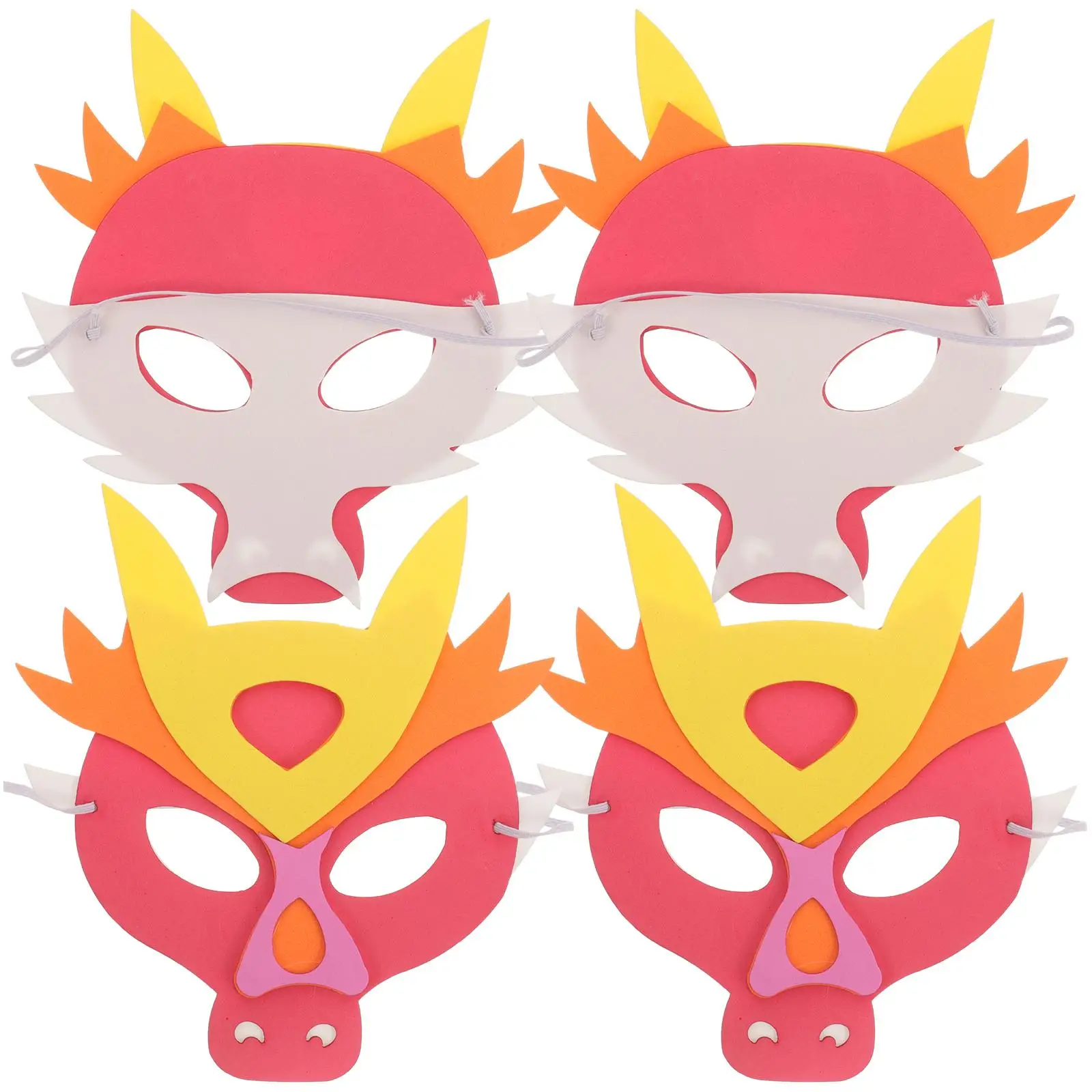 4Pcs Dragon Year Mask for Kids Toddler Children Party Cosplay Masquerade Stage Performance Props Safe Comfortable EVA Material
4Pcs Dragon Year Mask for Kids Toddler Children Party Cosplay Masquerade Stage Performance Props Safe Comfortable EVA Material