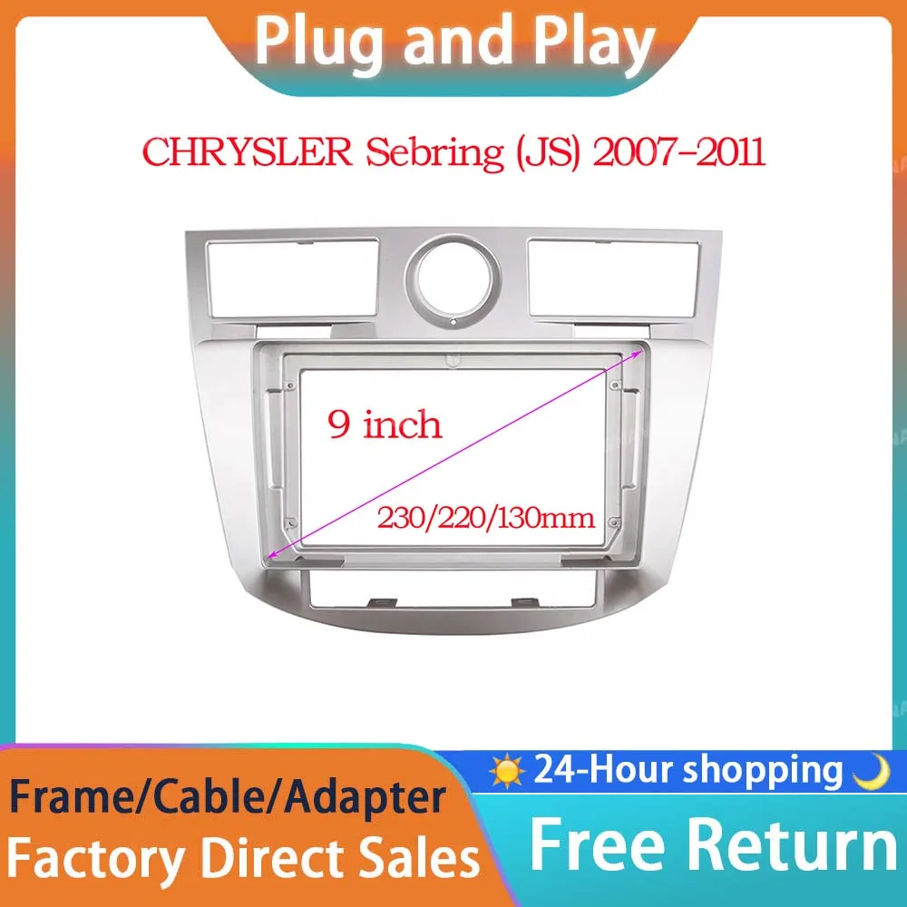 Автомобильный Кабель RSNAVI 9 дюймов 2 Din для Chrysler Sebring 2007-2011 панель Cd Dvd плеер аудио Рамка комплект крепления приборной панели
Автомобильный Кабель RSNAVI 9 дюймов 2 Din для Chrysler Sebring 2007-2011 панель Cd Dvd плеер аудио Рамка комплект крепления приборной панели