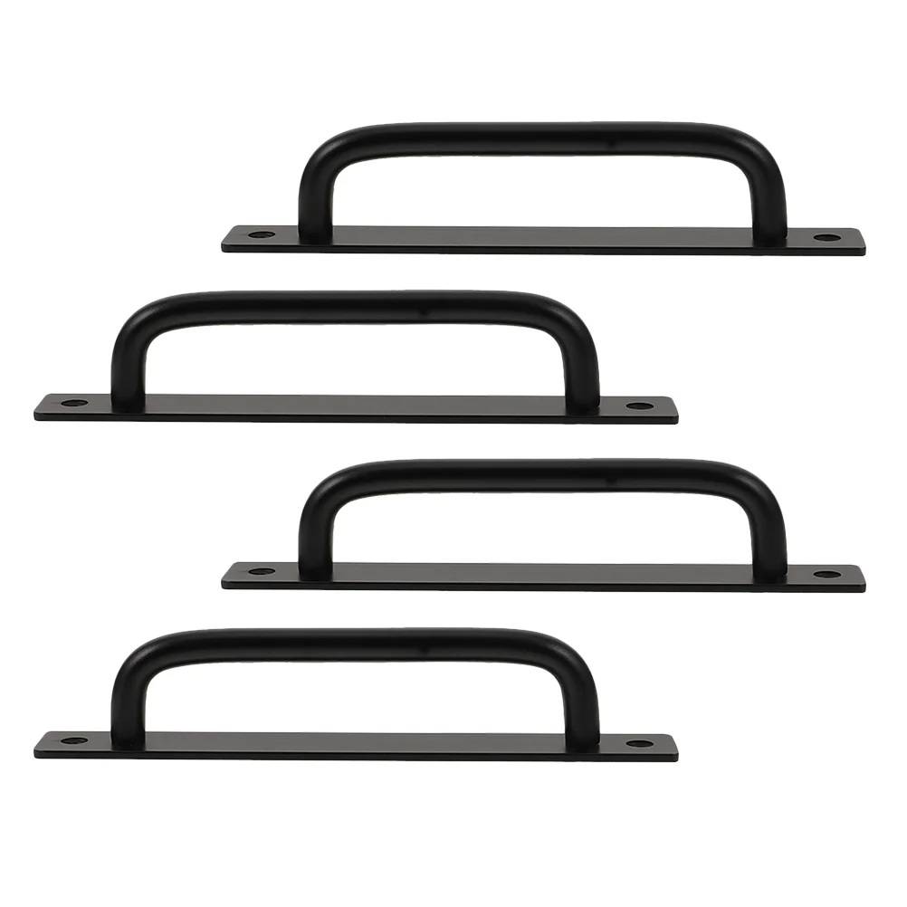 4 Set Cabinet Handles Aluminum Door Opening Pull No Punching Barn Black Pulls Plate
4 Set Cabinet Handles Aluminum Door Opening Pull No Punching Barn Black Pulls Plate