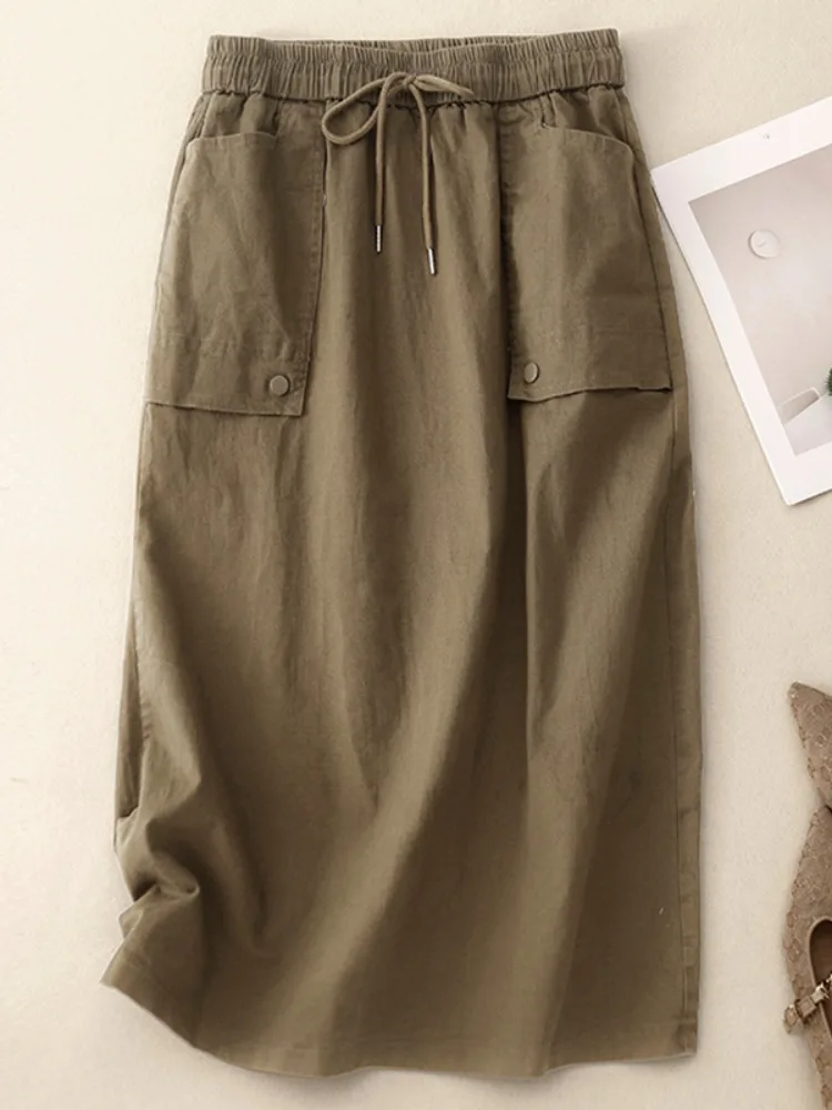 Однотонная юбка в стиле ретро, женская хлопковая рабочая одежда, юбка-миди трапециевидной формы с эластичной резинкой на талии, для похудения, для поездок на работу, прямая...
Однотонная юбка в стиле ретро, женская хлопковая рабочая одежда, юбка-миди трапециевидной формы с эластичной резинкой на талии, для похудения, для поездок на работу, прямая...