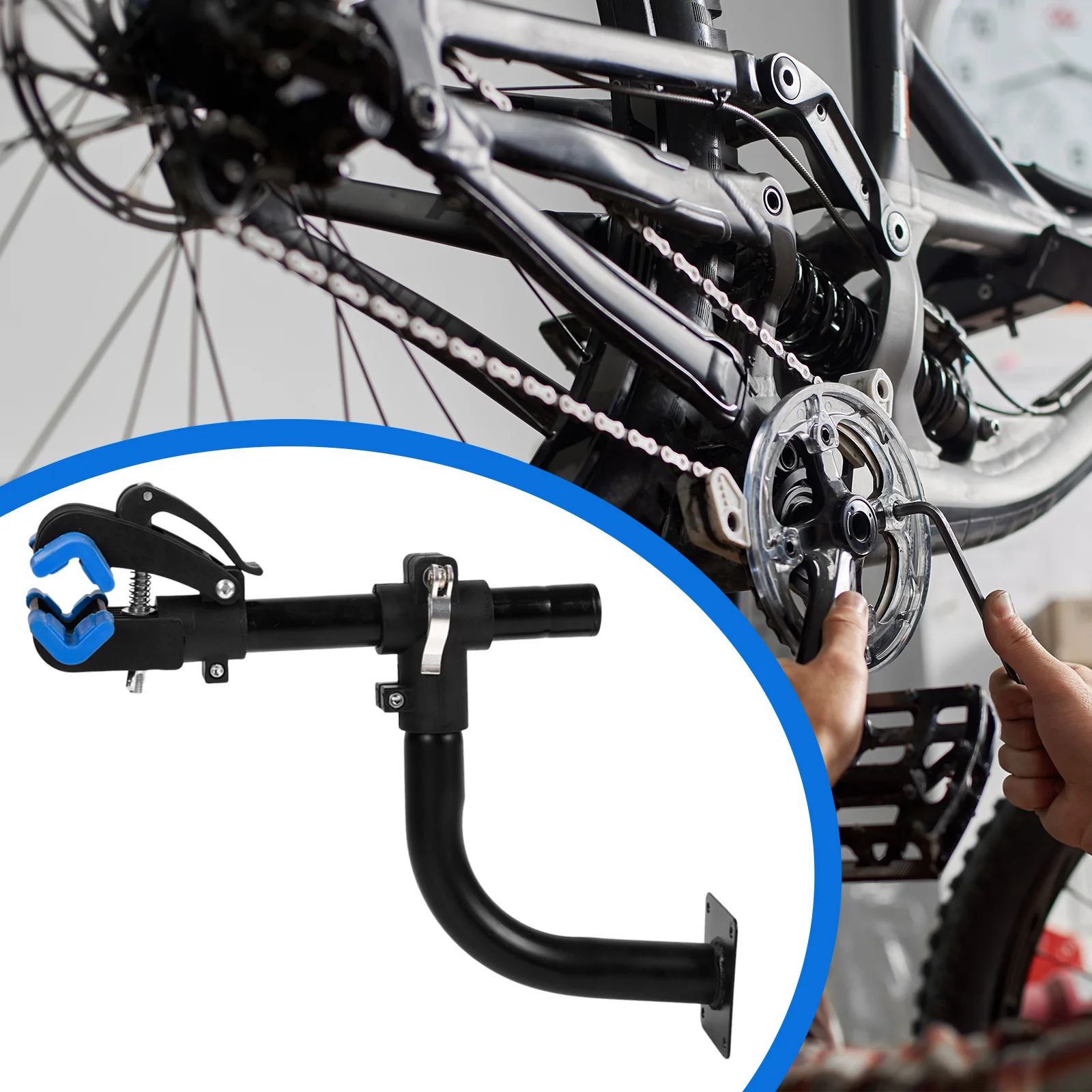 Bicycle Wall Mounted Repair Stand 44LBS Load Capacity Bicycles Maintenance Rack Bicycle Repair Rack for Road Mountain Road Bike
Bicycle Wall Mounted Repair Stand 44LBS Load Capacity Bicycles Maintenance Rack Bicycle Repair Rack for Road Mountain Road Bike