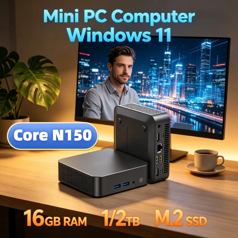 Latest Arrival 4K HD Mini Office Study PC Core N150 Windows 11 Pro 32GB RAM 1TB 2TB SSD WIFI6 BT5.2 3 Years Warranty
Latest Arrival 4K HD Mini Office Study PC Core N150 Windows 11 Pro 32GB RAM 1TB 2TB SSD WIFI6 BT5.2 3 Years Warranty