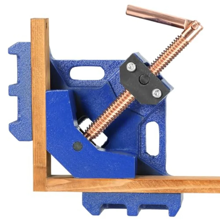 Heavy Duty 90 Degree Cast Iron Welders Angle Clamp Self Centering Two-Axis Welding Jig and Fixture for Woodworking
Heavy Duty 90 Degree Cast Iron Welders Angle Clamp Self Centering Two-Axis Welding Jig and Fixture for Woodworking