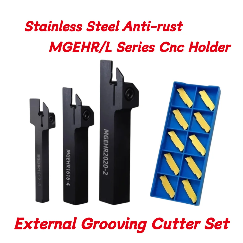MGEHR Series CNC Tool Holder, External Grooving Cutter Shank, MGRHRL / MGEHR1010 1212 1616 2020-1.5/2/2.5/3/4, For MGMN Series I
MGEHR Series CNC Tool Holder, External Grooving Cutter Shank, MGRHRL / MGEHR1010 1212 1616 2020-1.5/2/2.5/3/4, For MGMN Series I
