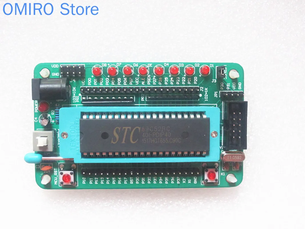 STC AT89S Minimum System Board / Development Board / Learning Board 51 Single Chip Microcomputer Minimum System Board Water Lamp
STC AT89S Minimum System Board / Development Board / Learning Board 51 Single Chip Microcomputer Minimum System Board Water Lamp