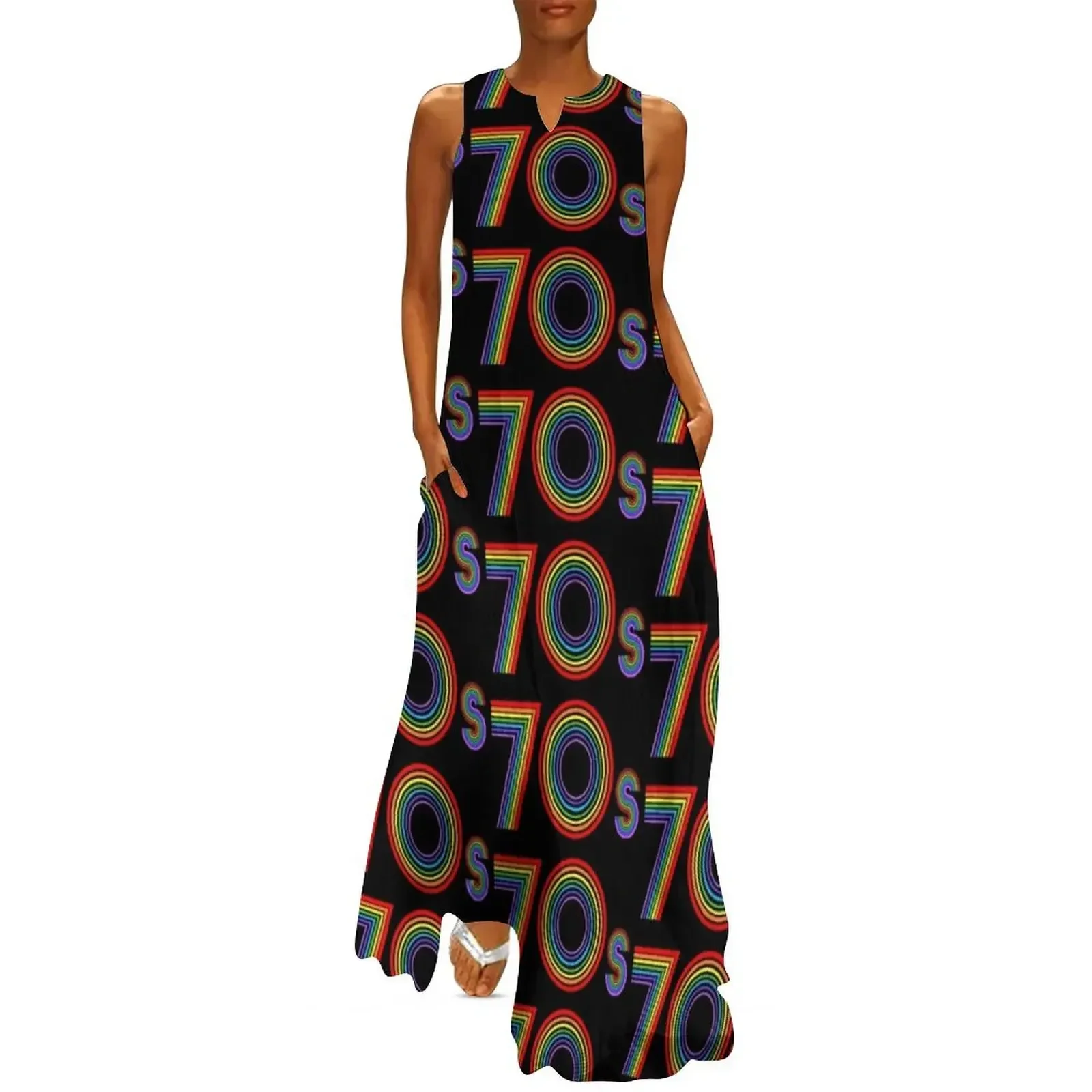 Disco 70s Retro Rainbow Decade Long Dress dresses for official occasions purple dress Bride dresses Dress
Disco 70s Retro Rainbow Decade Long Dress dresses for official occasions purple dress Bride dresses Dress