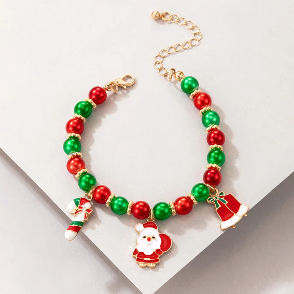 Christmas Bracelets Beaded Pendant Charm Hand String Adjustable Wrist Jewelry Women Holiday Gift Bead Bracelet
Christmas Bracelets Beaded Pendant Charm Hand String Adjustable Wrist Jewelry Women Holiday Gift Bead Bracelet