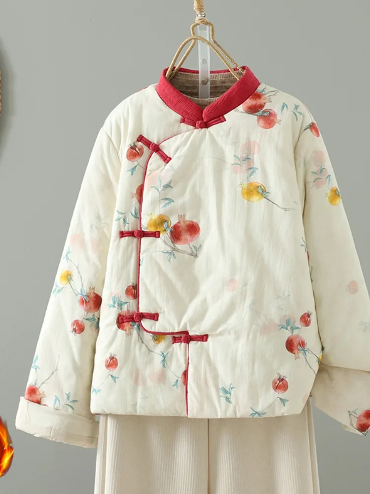 Handmade Cotton Jacket Women's Elegant Fashionable Beautiful Improved Cotton Coat Sleeve Long Thickened Printed
Handmade Cotton Jacket Women's Elegant Fashionable Beautiful Improved Cotton Coat Sleeve Long Thickened Printed