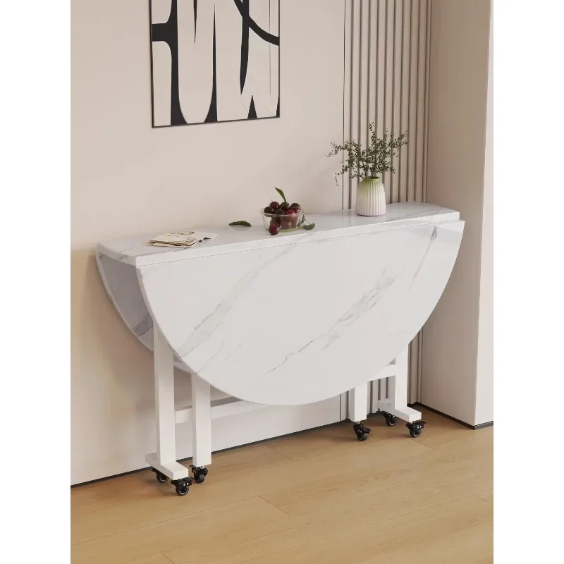 Foldable table dining table household small apartment round eating simple rental
Foldable table dining table household small apartment round eating simple rental