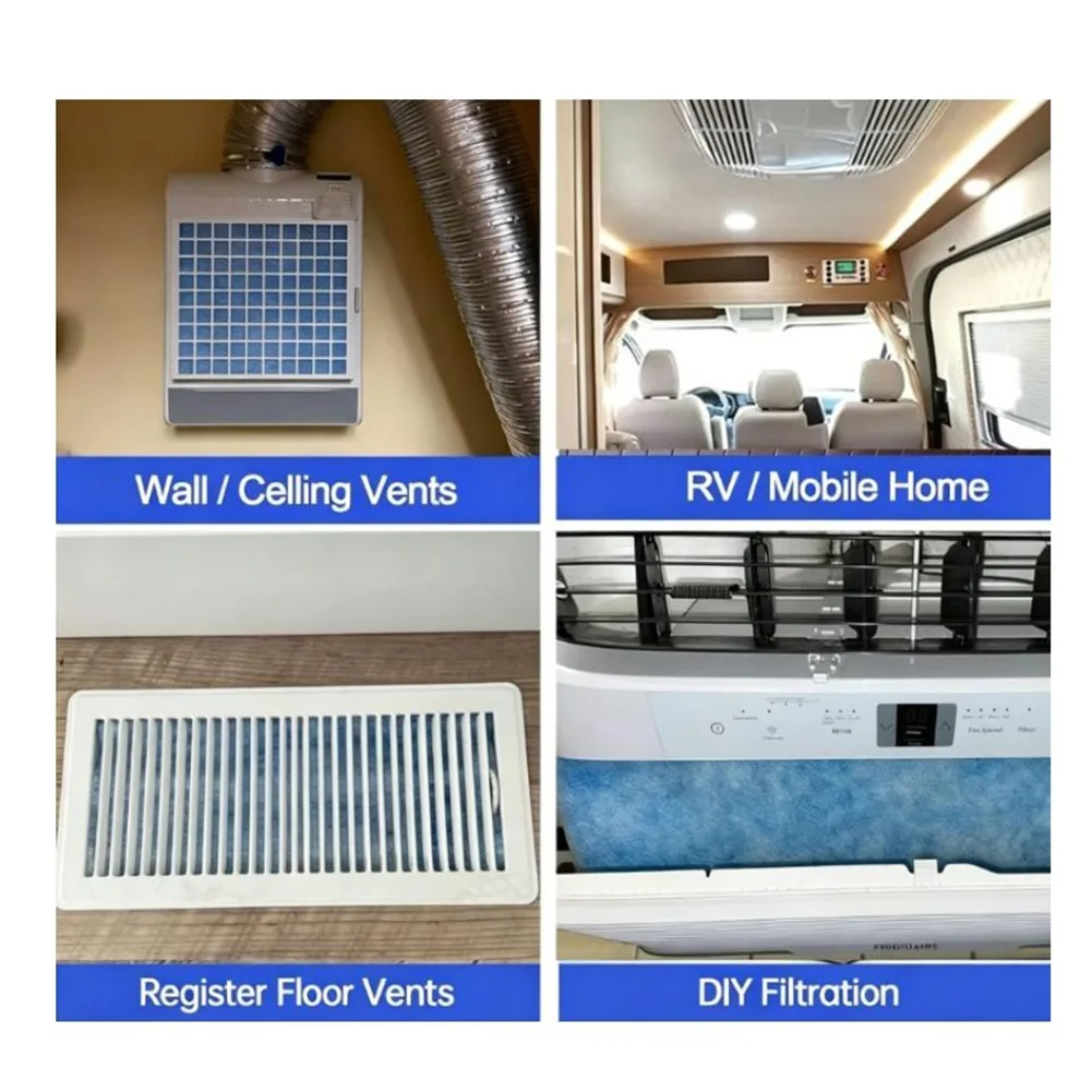 Air Filter Cotton Kit for HVAC For Floor Vents Grilles Ceiling Electrostatic Non Woven Polyester DIY Cut to Size
Air Filter Cotton Kit for HVAC For Floor Vents Grilles Ceiling Electrostatic Non Woven Polyester DIY Cut to Size