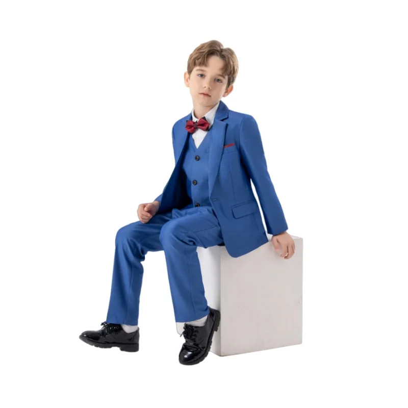 Синий формальный свадебный наряд для мальчиков джентльмена с курткой, жилетом, брюками, От 1 до 14 лет, детский костюм для выступлений на день рождения, фортепиано, костюм
Синий формальный свадебный наряд для мальчиков джентльмена с курткой, жилетом, брюками, От 1 до 14 лет, детский костюм для выступлений на день рождения, фортепиано, костюм
