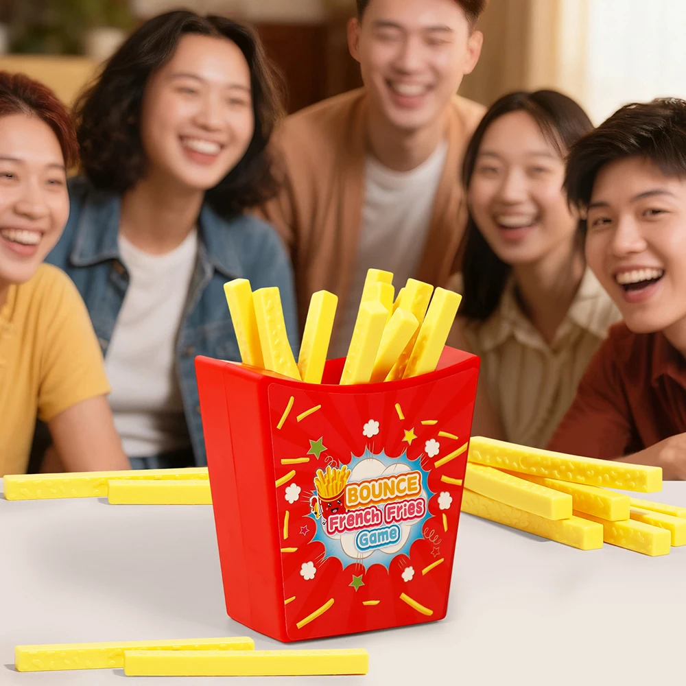 1pc Flying French Fries Desktop Game Draw French Fries Toy Party Multiplayer Tabletop Game Prank Bounce French Fries Games
1pc Flying French Fries Desktop Game Draw French Fries Toy Party Multiplayer Tabletop Game Prank Bounce French Fries Games