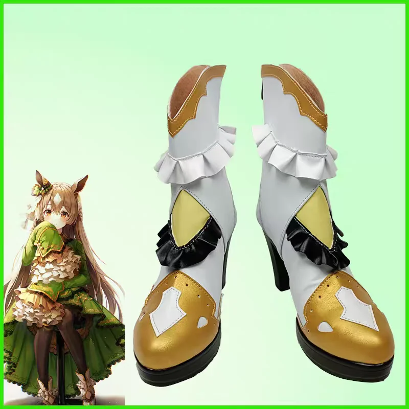 Игра аниме Pretty Derby Umamusume Satono Diamond, обувь для косплея на заказ, ботинки, реквизит на Рождество, Хэллоуин
Игра аниме Pretty Derby Umamusume Satono Diamond, обувь для косплея на заказ, ботинки, реквизит на Рождество, Хэллоуин