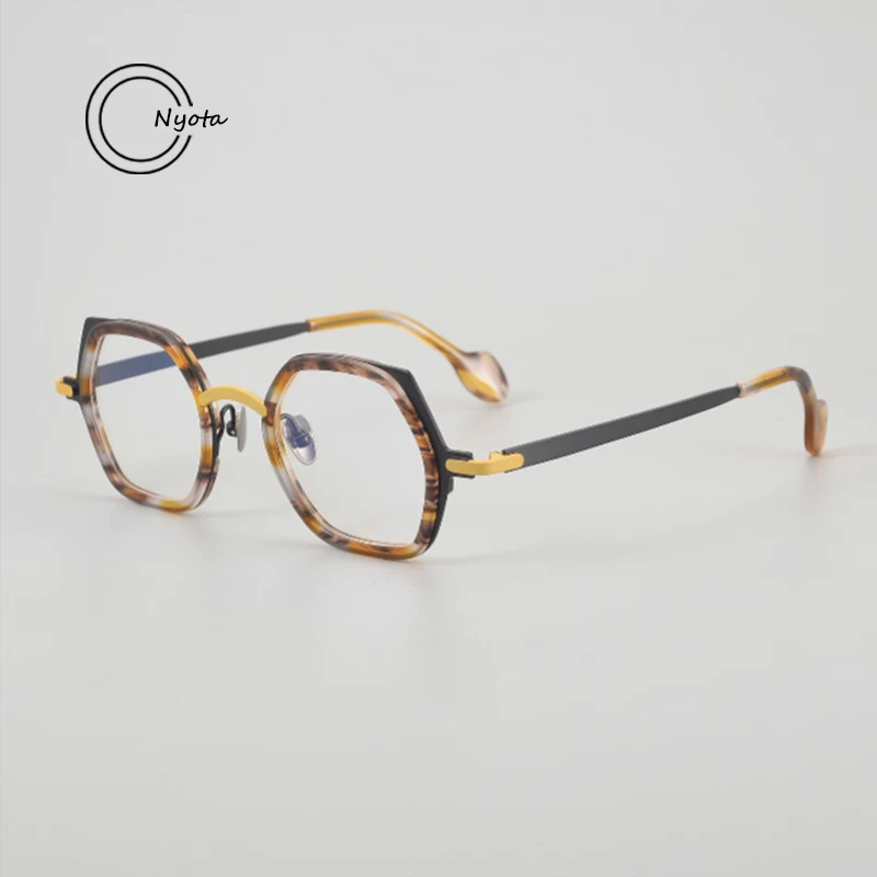 Irregular Polygonal Acetate Titanium Glasses Frame Women Personality Trend Fashion Optical Eyeglasses Myopia Reading Men Eyewear
Irregular Polygonal Acetate Titanium Glasses Frame Women Personality Trend Fashion Optical Eyeglasses Myopia Reading Men Eyewear