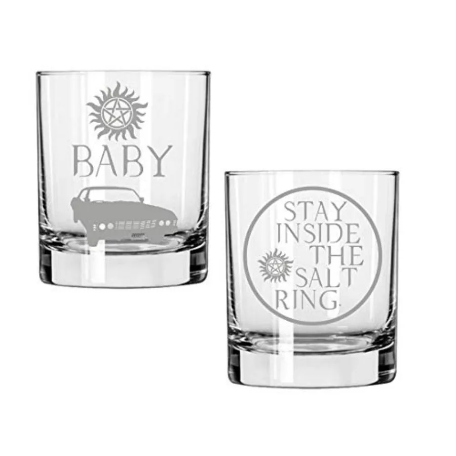 Подарочный набор «Сверхъестественное» из 2-х очков SPN с гравировкой Rocks: оставайтесь внутри соляного кольца и ребенка Дина, стакан для виски Supernatu
Подарочный набор «Сверхъестественное» из 2-х очков SPN с гравировкой Rocks: оставайтесь внутри соляного кольца и ребенка Дина, стакан для виски Supernatu